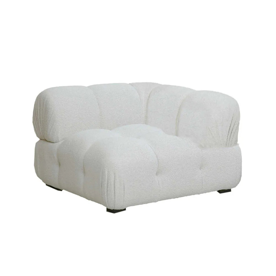 Hugo Modular Sofa - Corner Section (Vanilla Boucle).