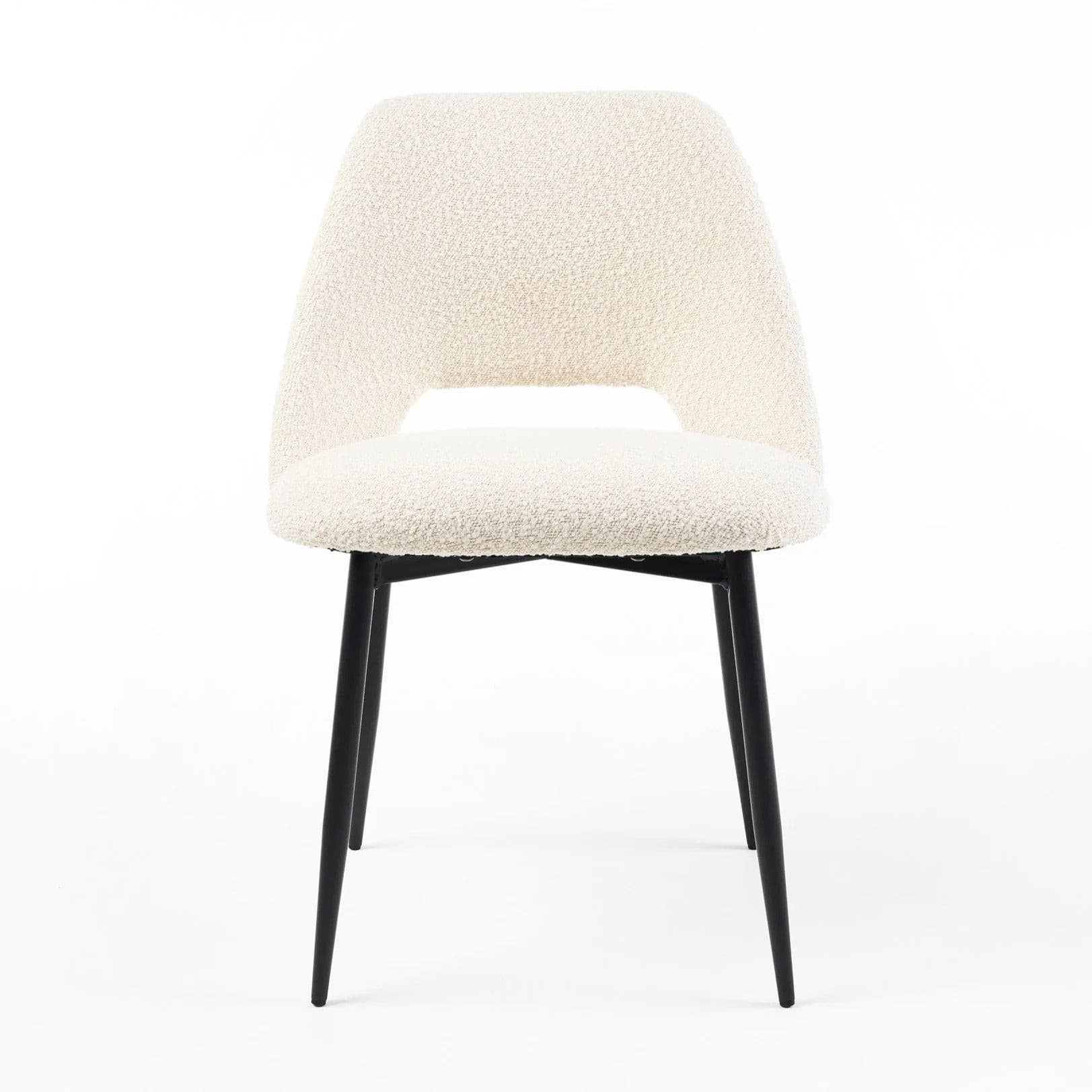 Clyde Dining Chair (Boucle Ivory).