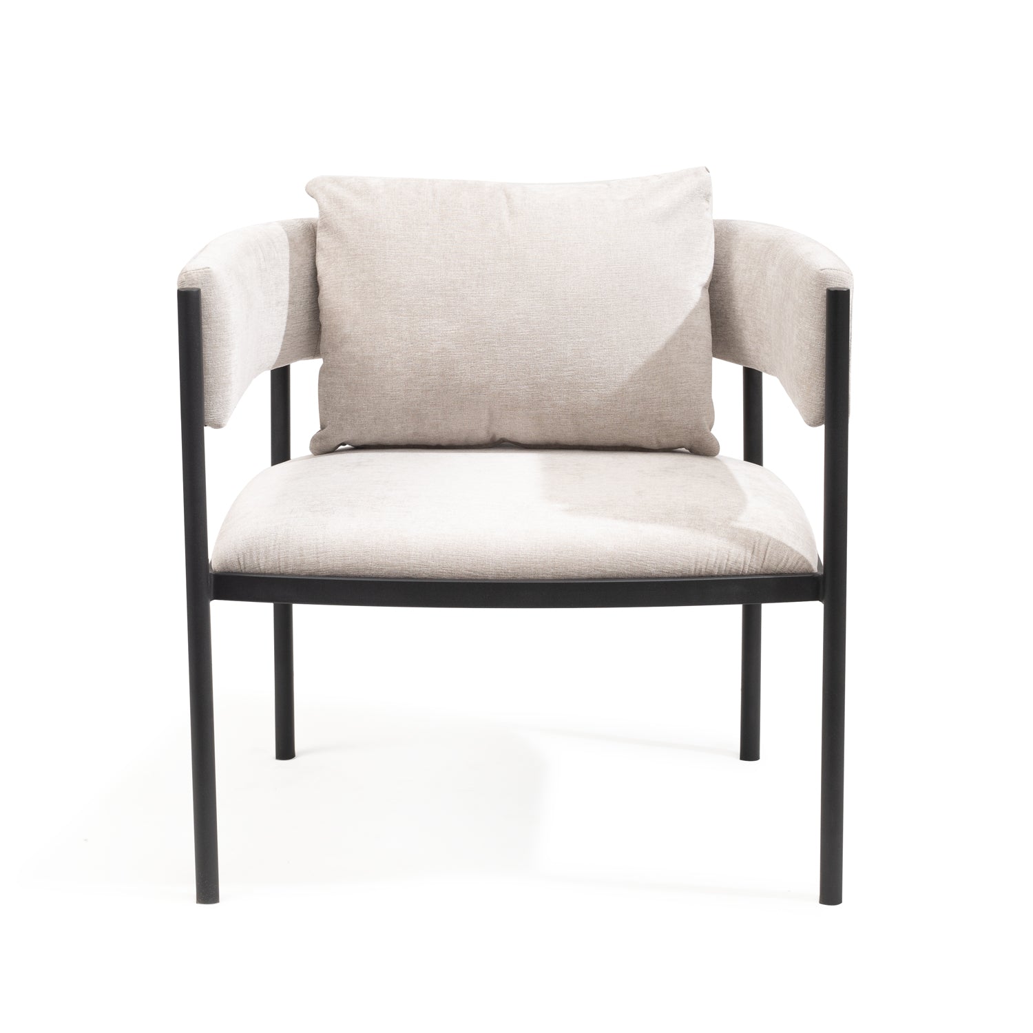 Envie Lounge Chair (Greige Velvet).