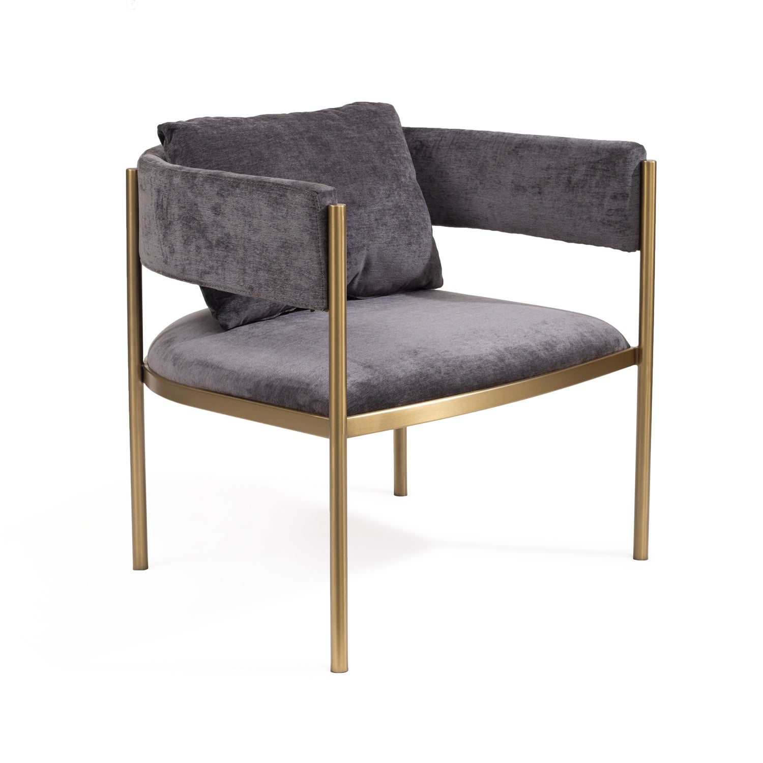 Envie Lounge Chair (Charcoal Velvet).