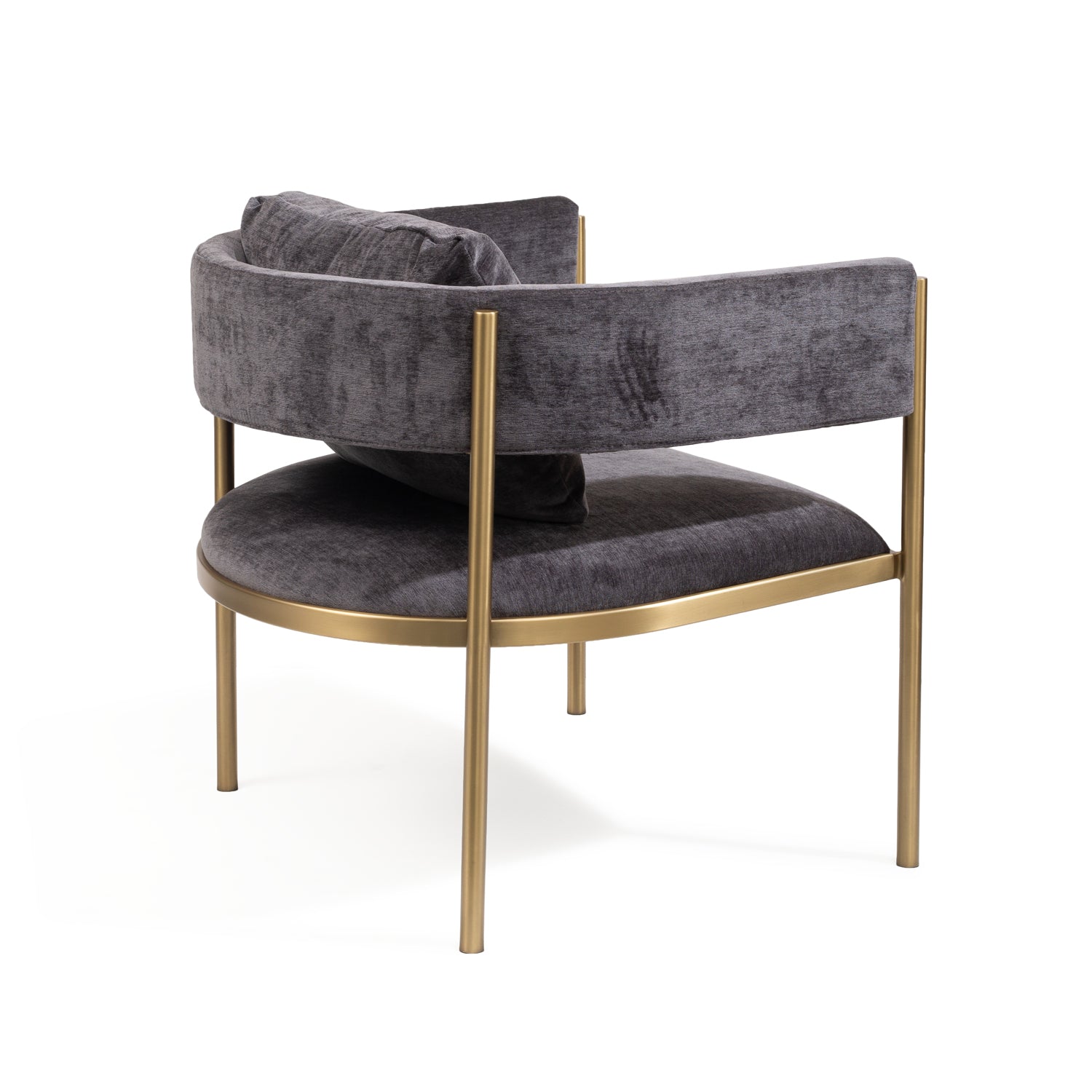 Envie Lounge Chair (Charcoal Velvet).
