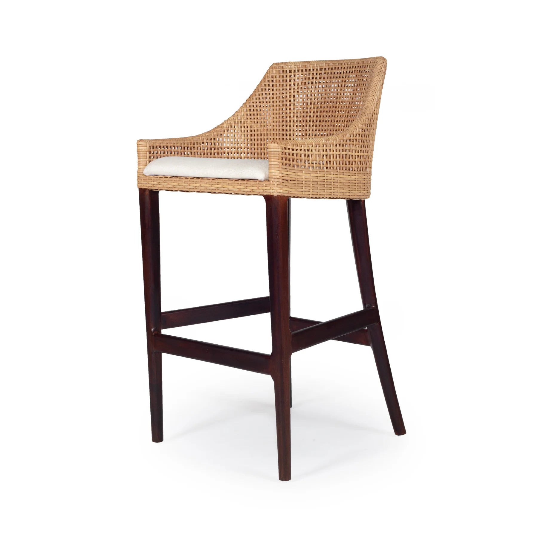 Jude High Bar Stool (Honey/Mahogany).