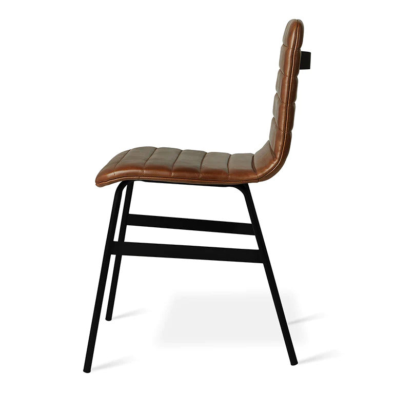 Lecture Dinging Chair (Saddle Brown Leather).