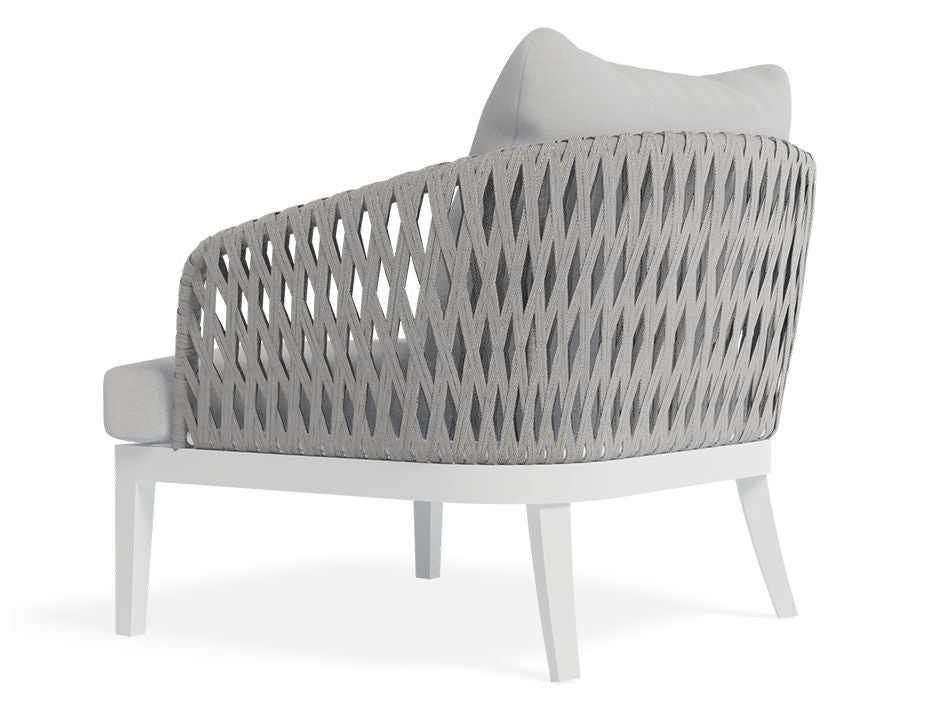 Tommaso Outdoor Lounge Chair (White).