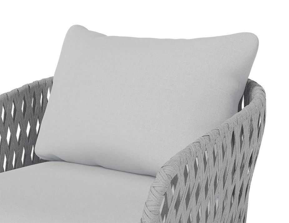 Tommaso Outdoor Lounge Chair (White).