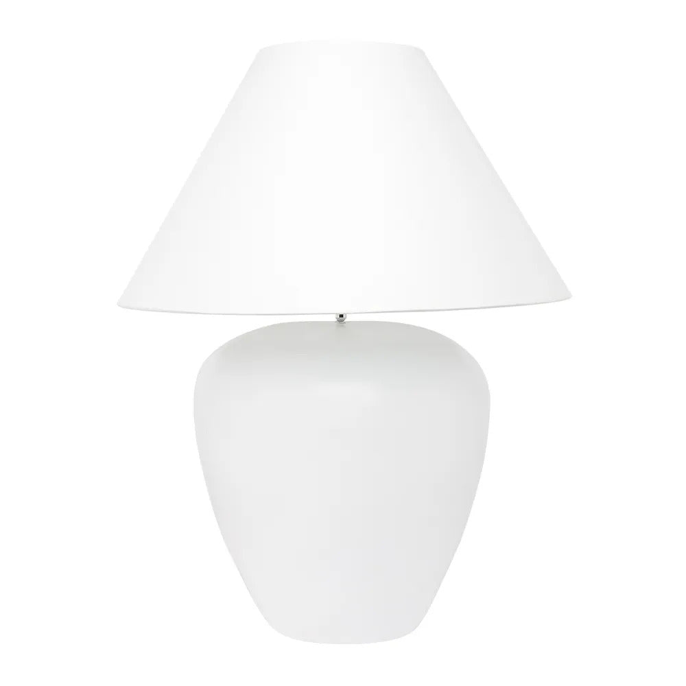 Picasso Table Lamp (White/White Shade).