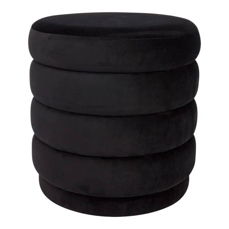 Demi Stool (Black Velvet).