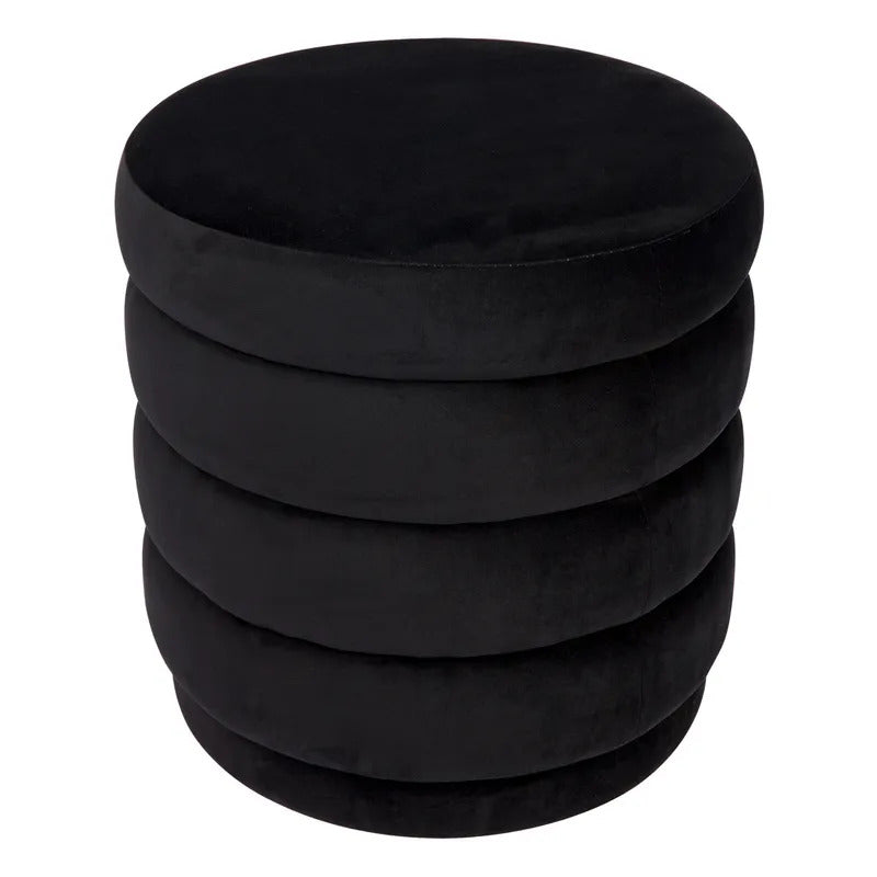 Demi Stool (Black Velvet).