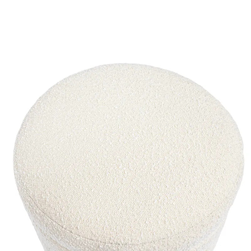 Demi Stool (White Boucle).