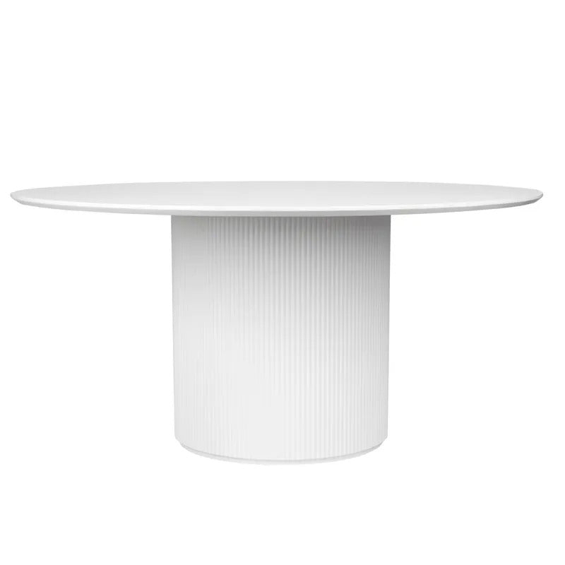 Arlo Round Dining Table (White).
