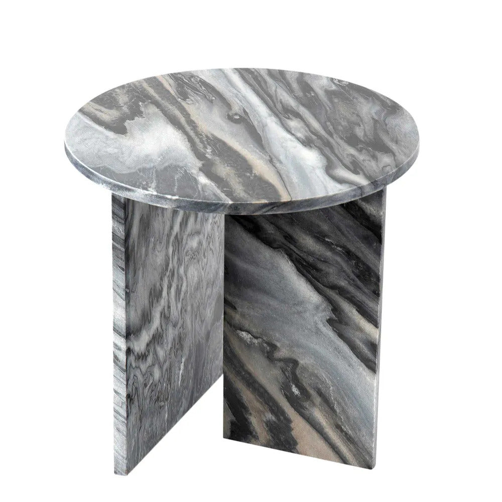 Santiago Marble Side Table (Grey).