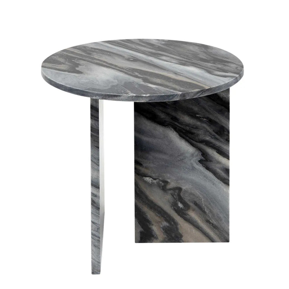 Santiago Marble Side Table (Grey).