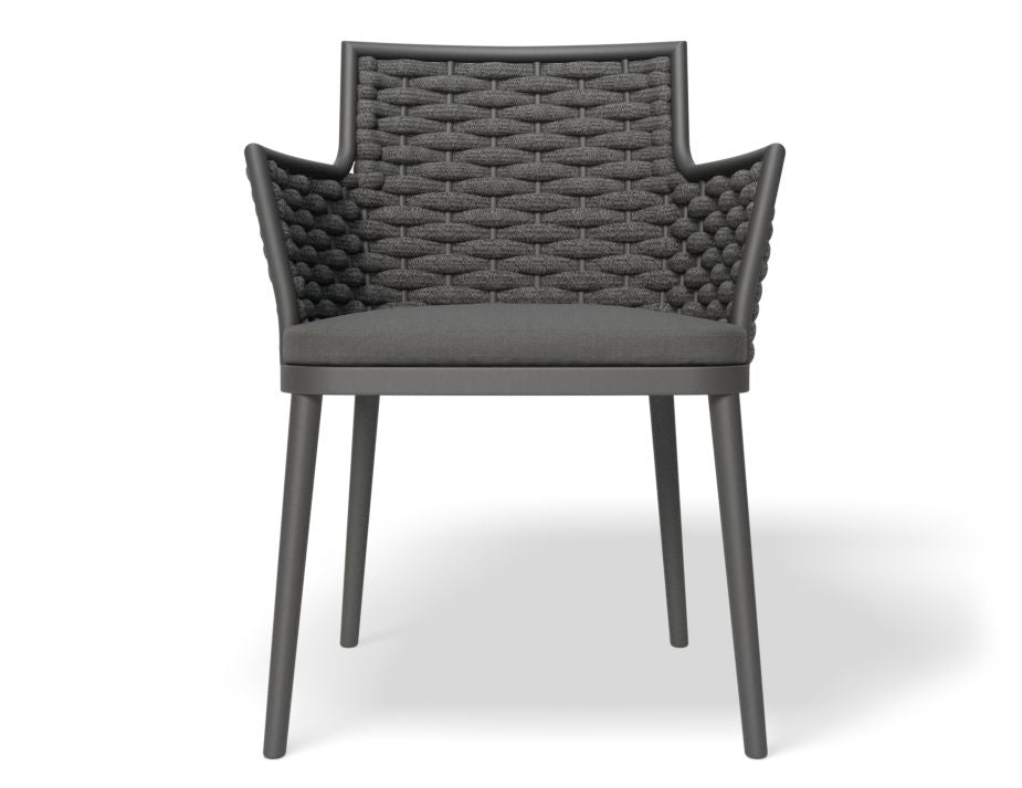 Vivia Outdoor Dining Chair (charcoal).