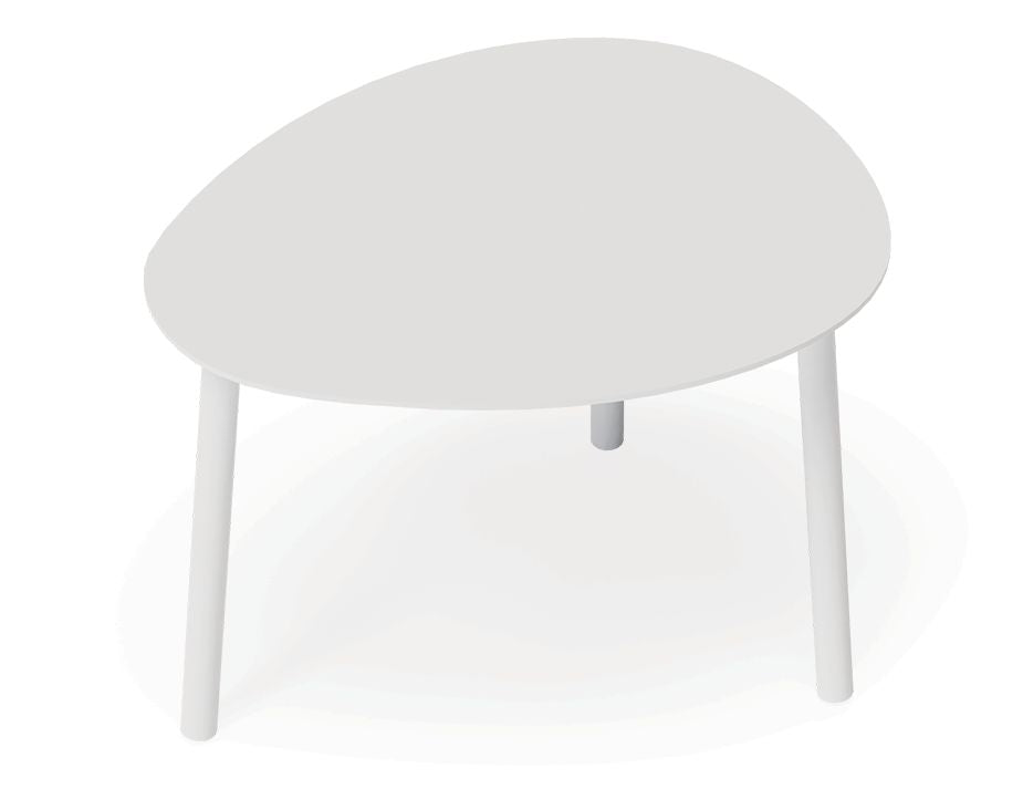 Volla Outdoor Side Table (White).