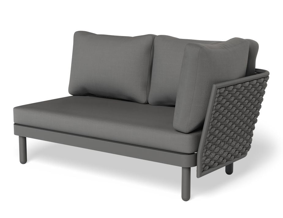 Vivia Outdoor Modular Right Arm Sofa (Charcoal).