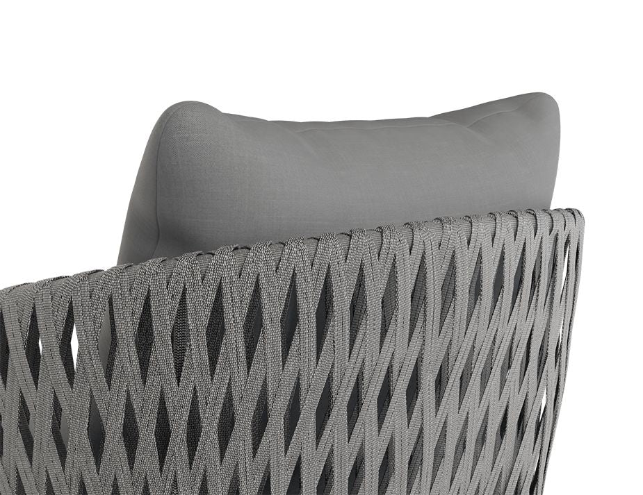 Tommaso Outdoor Lounge Chair (Charcoal).