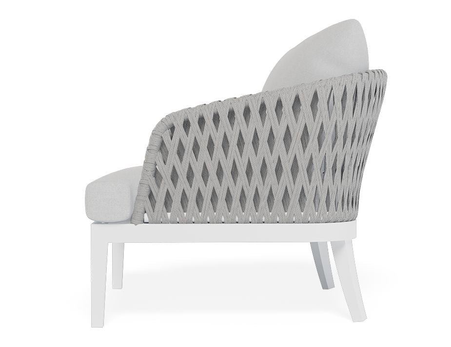 Tommaso Outdoor Lounge Chair (White).